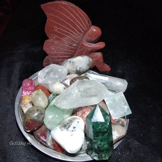 Minerals, crystals and handmade magical crafts