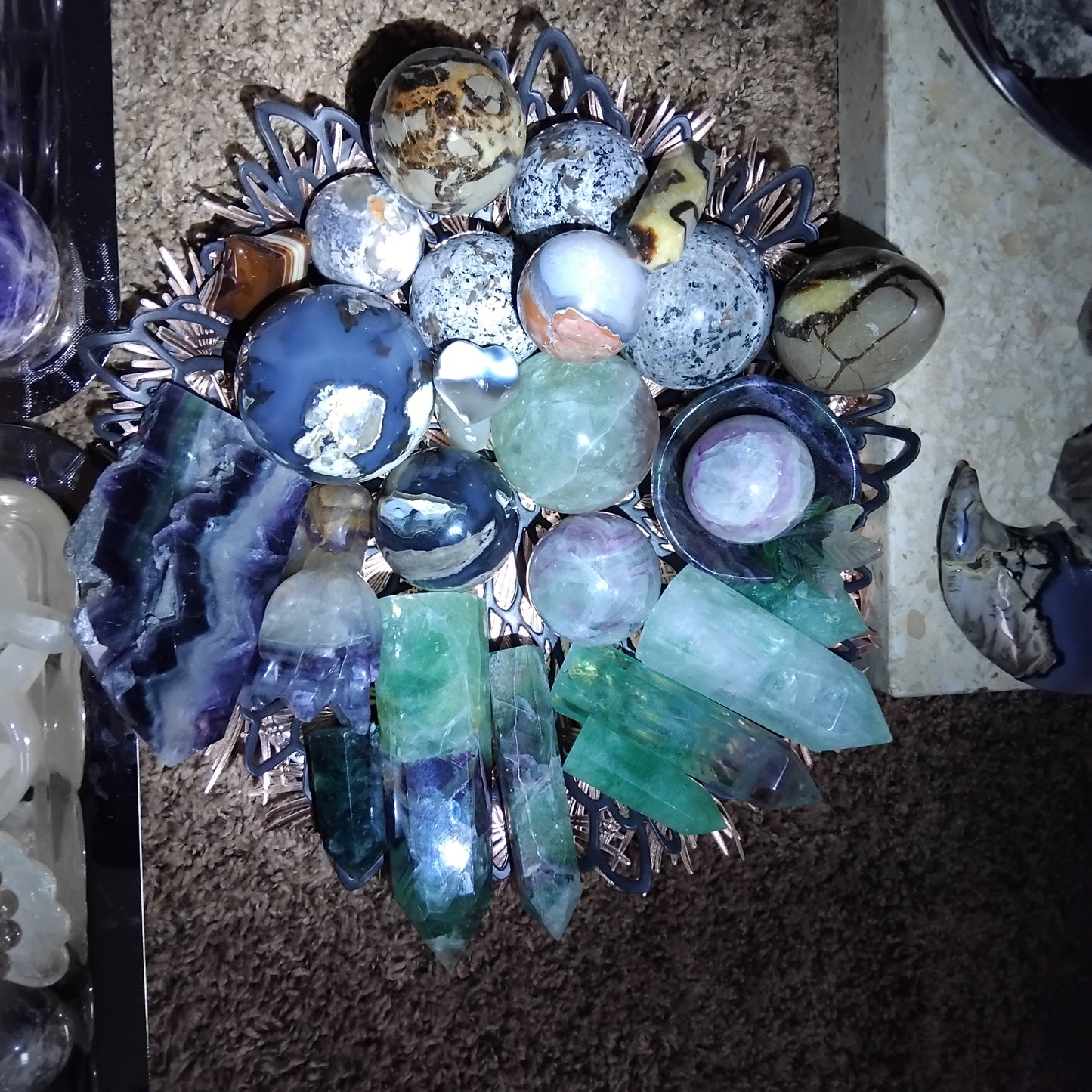 Minerals, crystals and handmade magical crafts