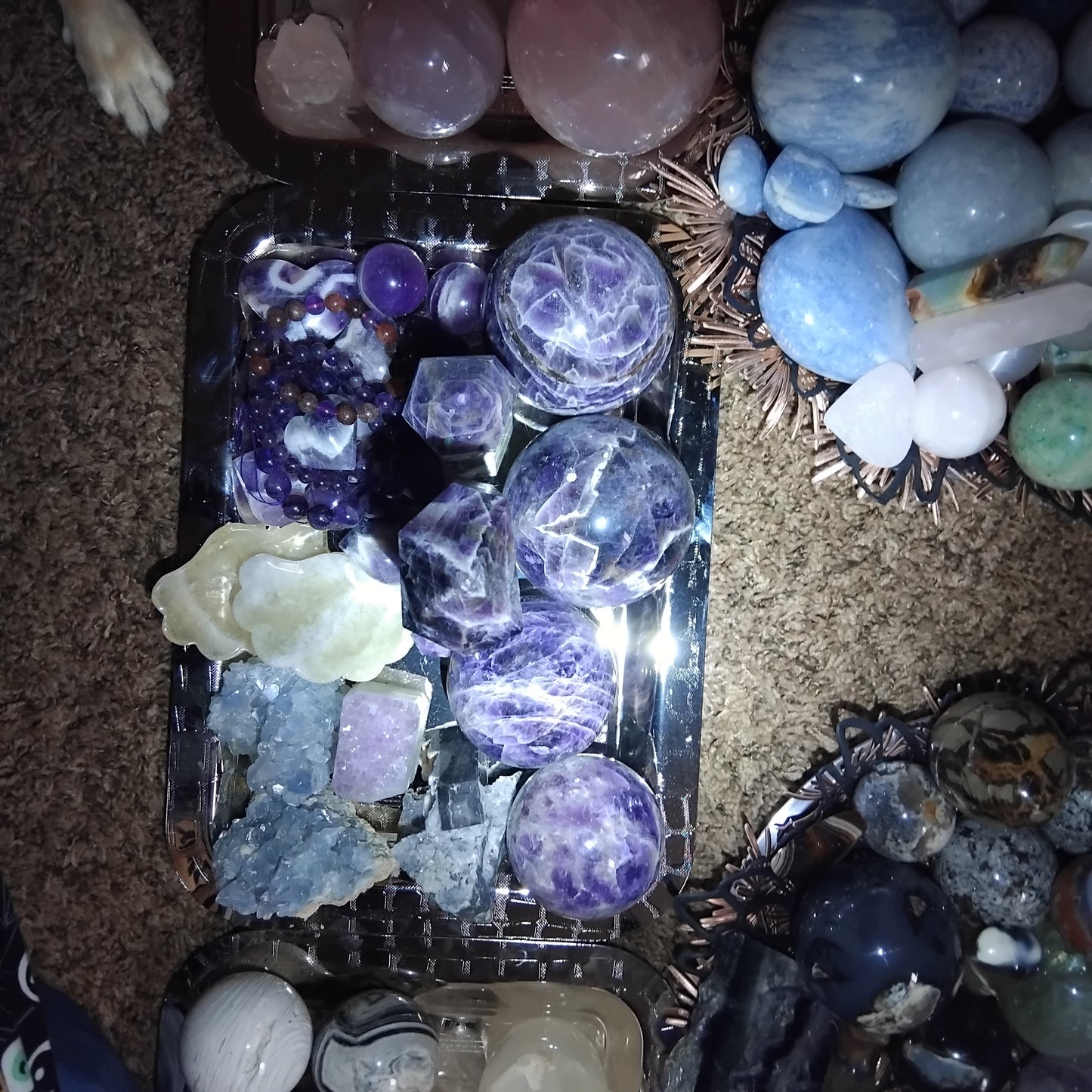 Minerals, crystals and handmade magical crafts