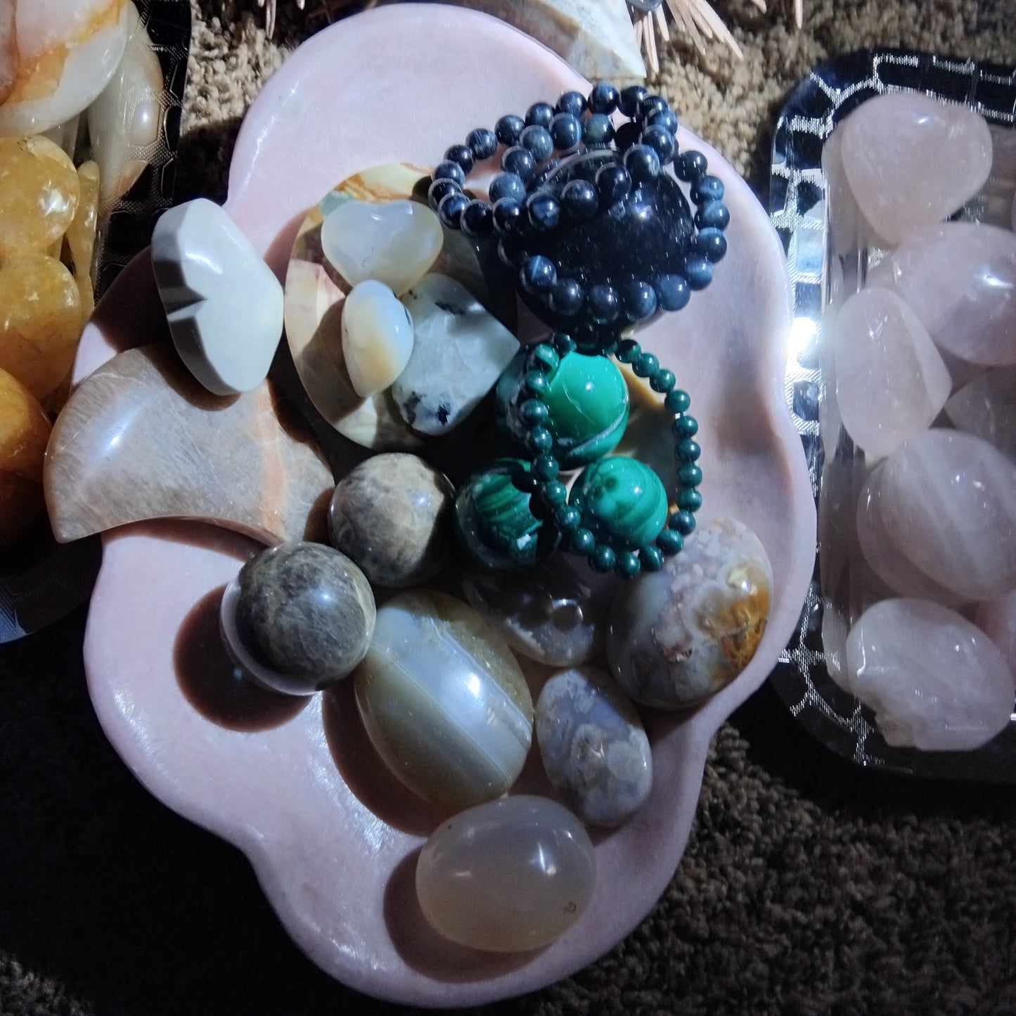 Minerals, crystals and handmade magical crafts