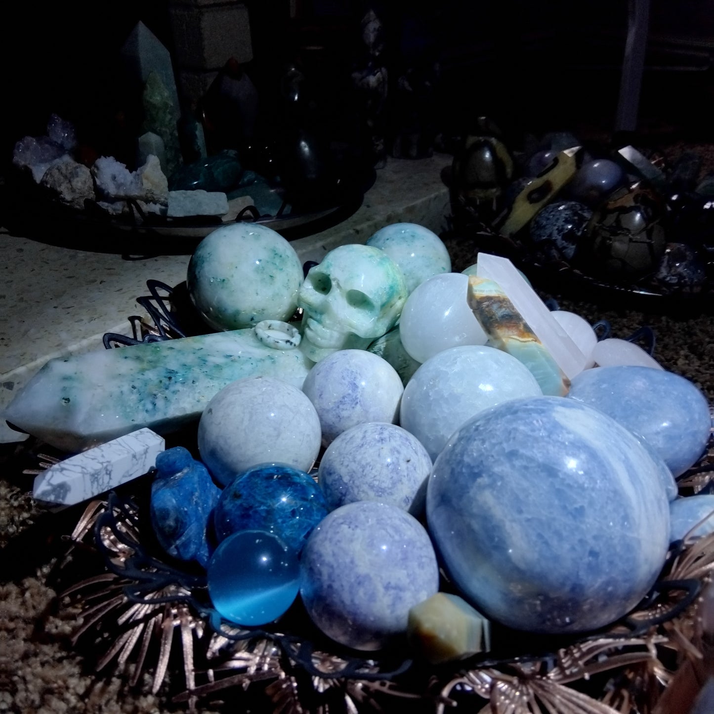 Minerals, crystals and handmade magical crafts