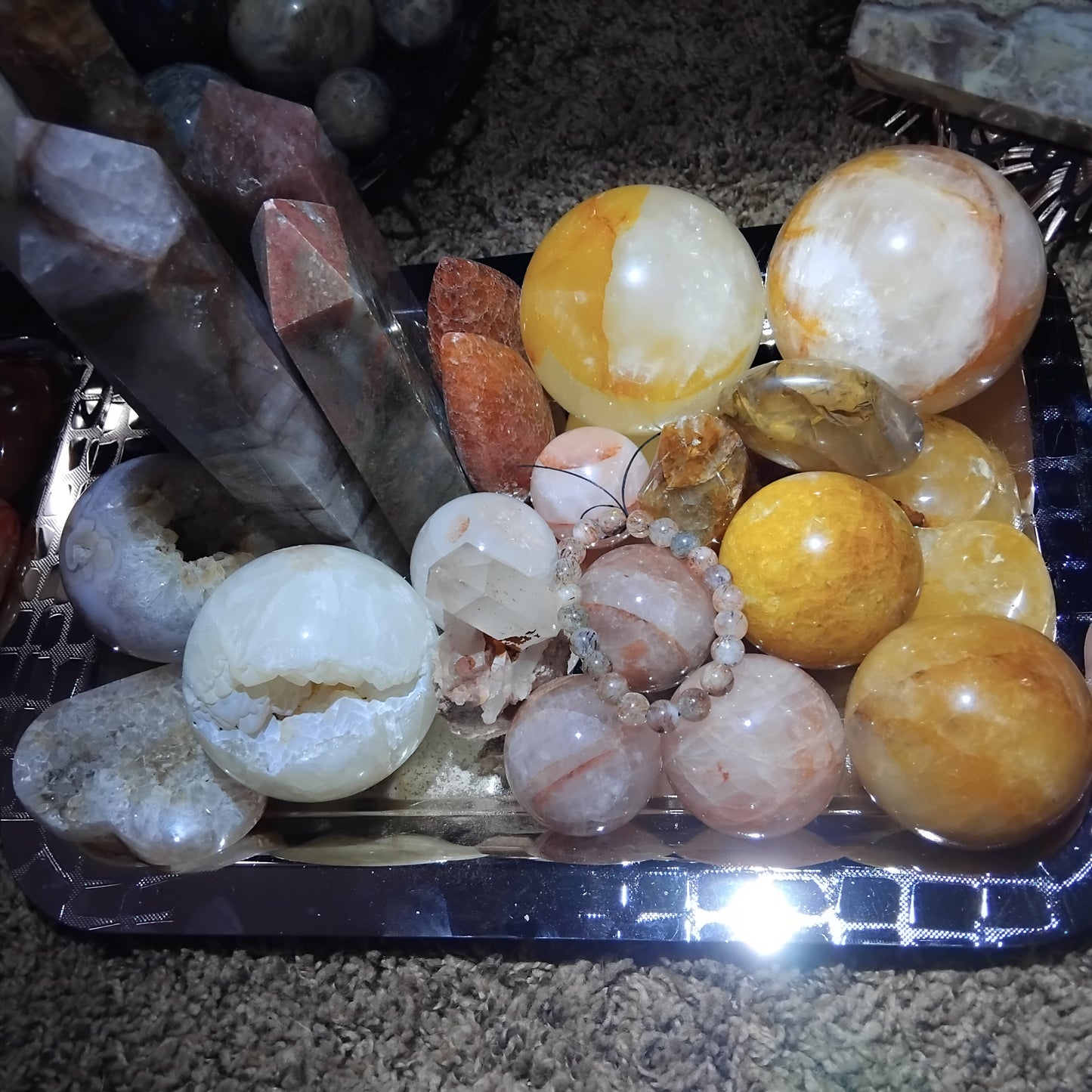 Minerals, crystals and handmade magical crafts