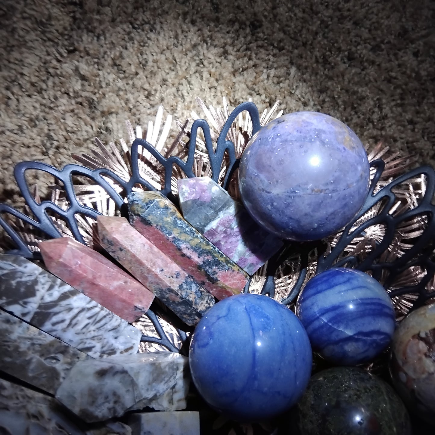 Minerals, crystals and handmade magical crafts