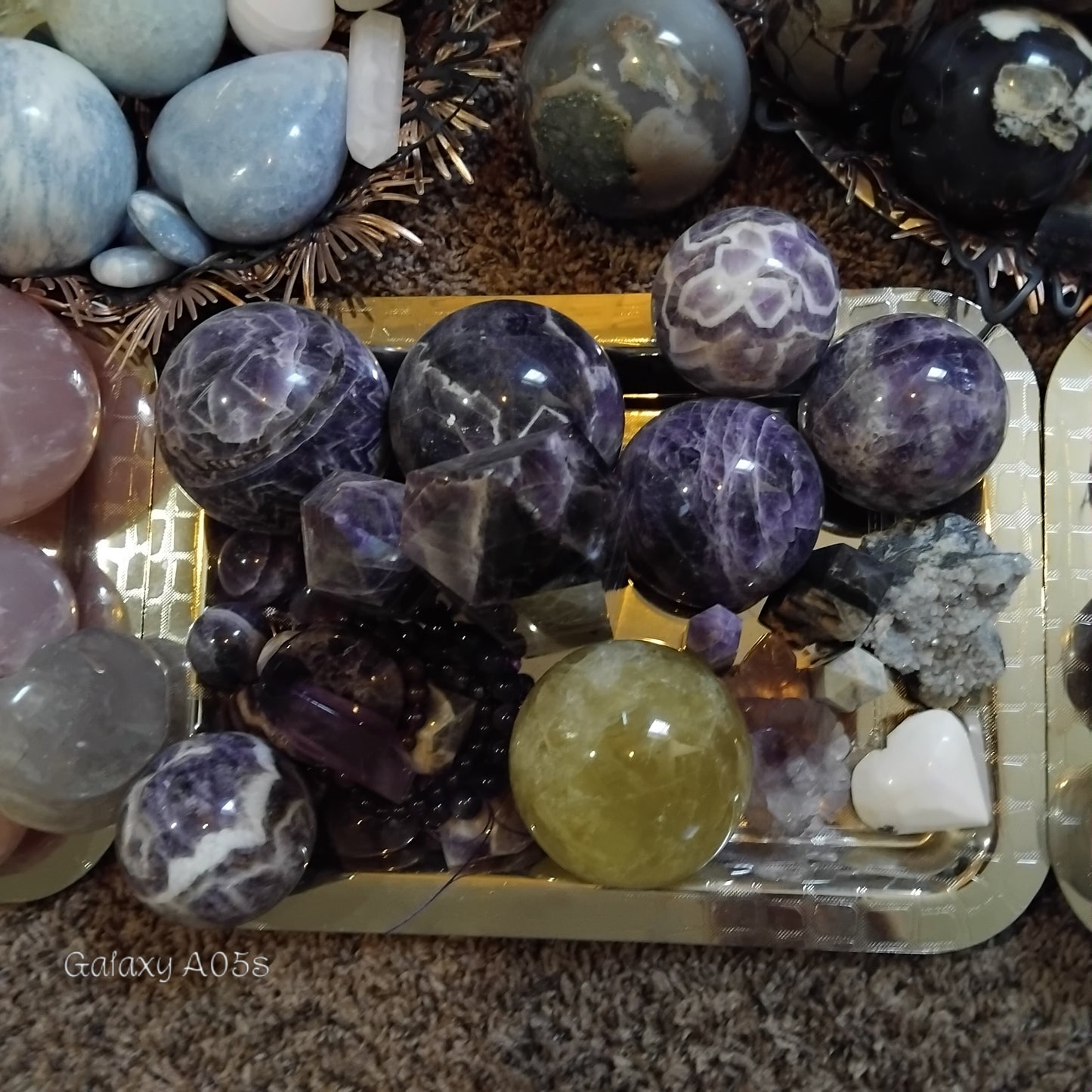 Minerals crystals and magical trinkets