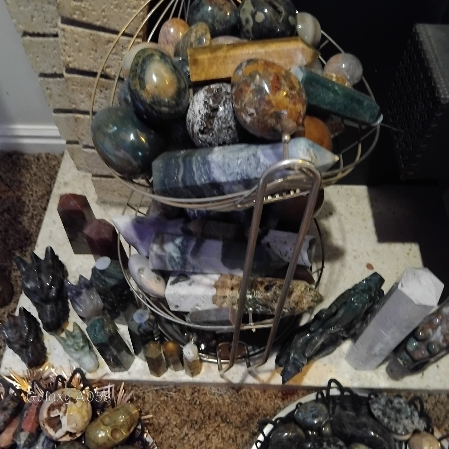Minerals crystals and magical trinkets